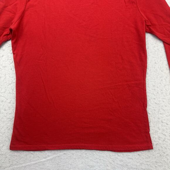 Christmas Shirt Womens Medium M Red Santa Claus Presents Long Sleeve Holiday - Picture 12 of 12